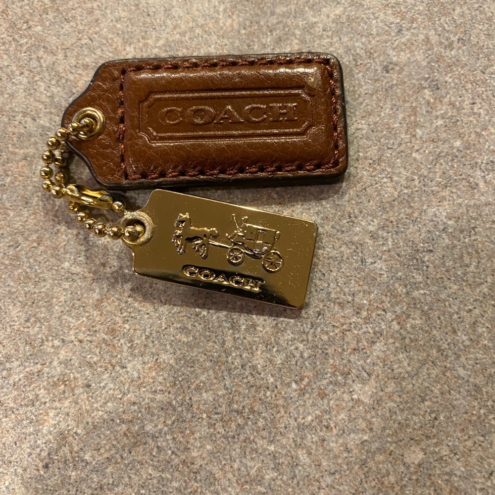 Coach Leather and Gold Hangtags